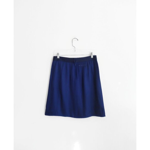 Maison Martin Margiela MM6 Blue Viscose A-Line Skirt est. 40 42 Small - Picture 5 of 6